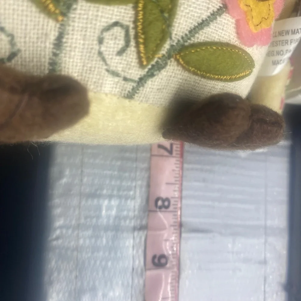 Hobby‎ Lobby Floral Owl Plush Patchwork Fabric Decor Bird Pink Yellow Green 7
